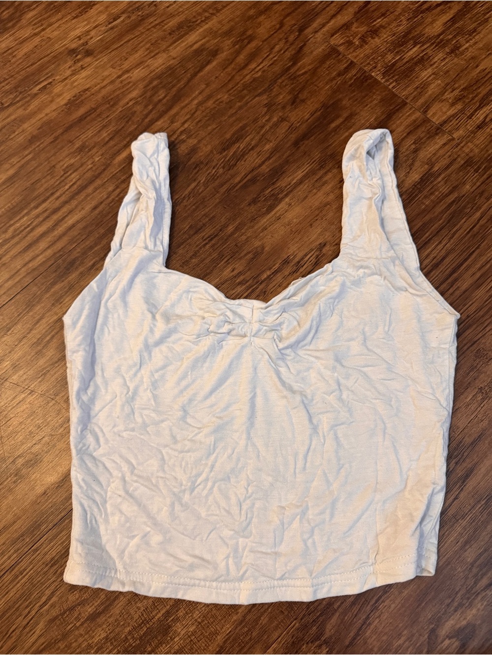Amazon White Women's Tank Crop Top with Scoop Neck